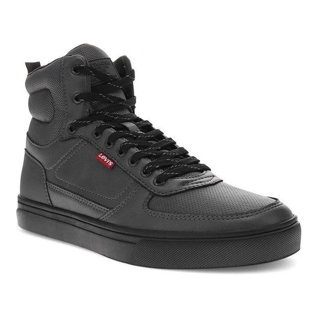 Levis Liam HI NL Mens Boot Sneakers Grey Black Product Image