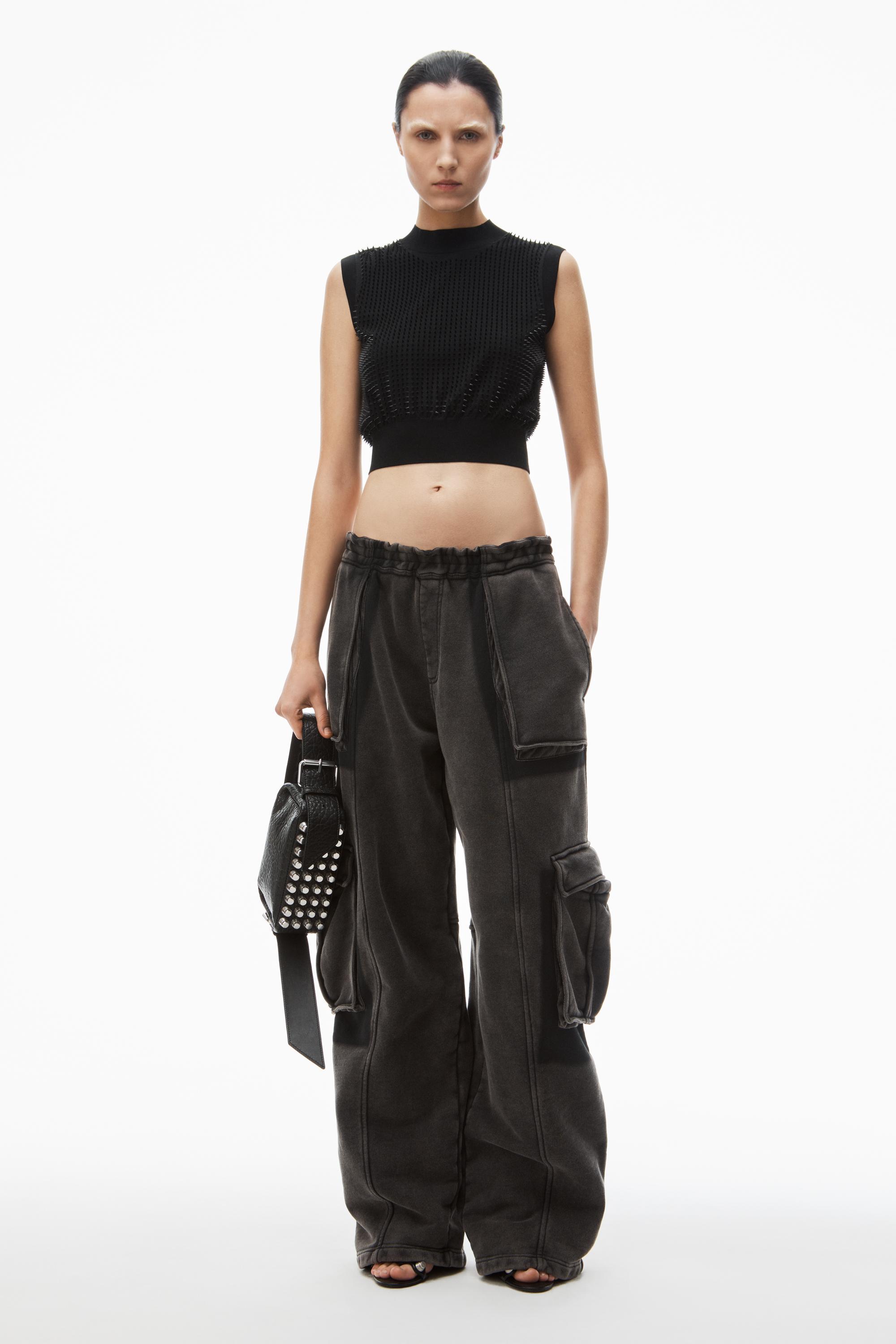 Oversized Cargo Sweatpants In Cotton Terry Product Image