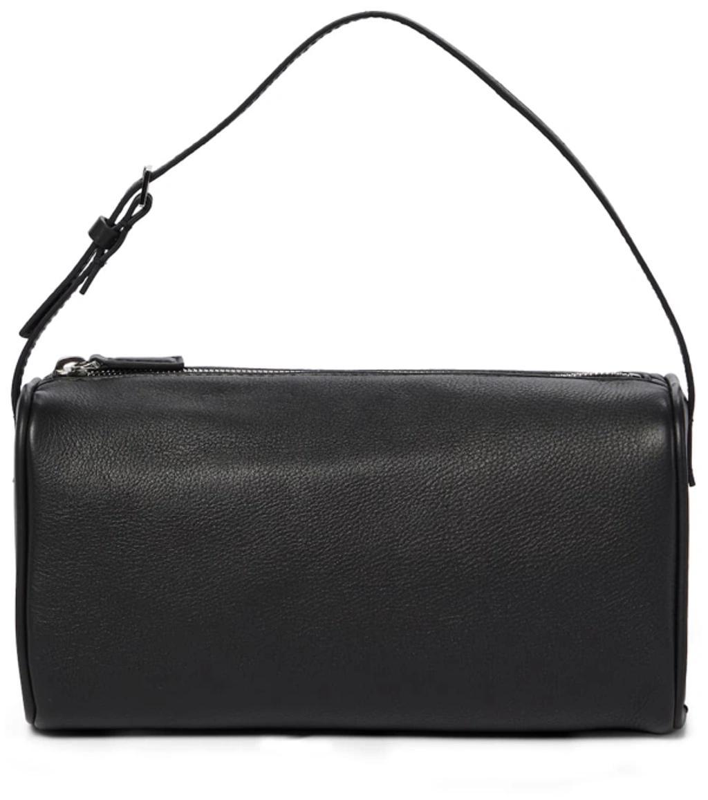 THE ROW 90s Baguette Leather Shoulder Bag In Black Product Image