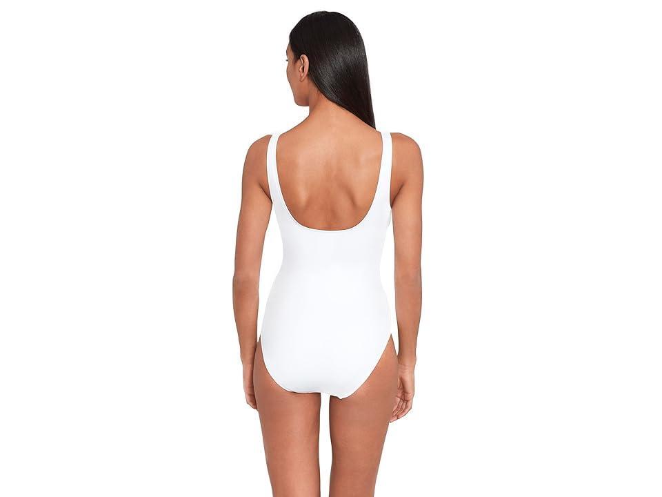 LAUREN Ralph Lauren Beach Club Solids Ring Over the Shoulder One Piece Women's Swimsuits One Piece Product Image