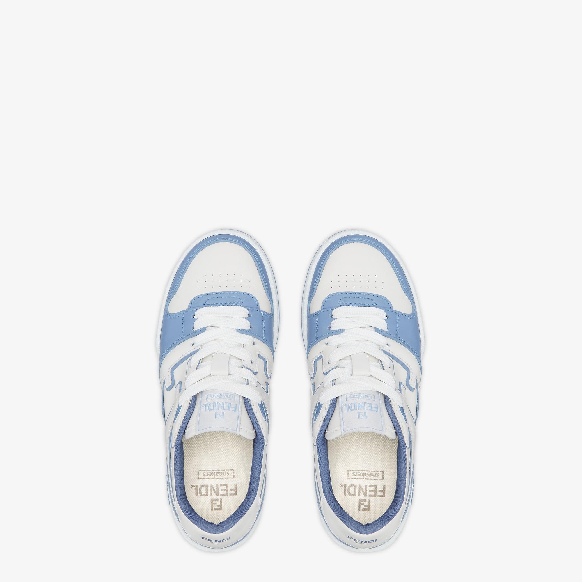 Fendi MatchLight blue leather low tops product image