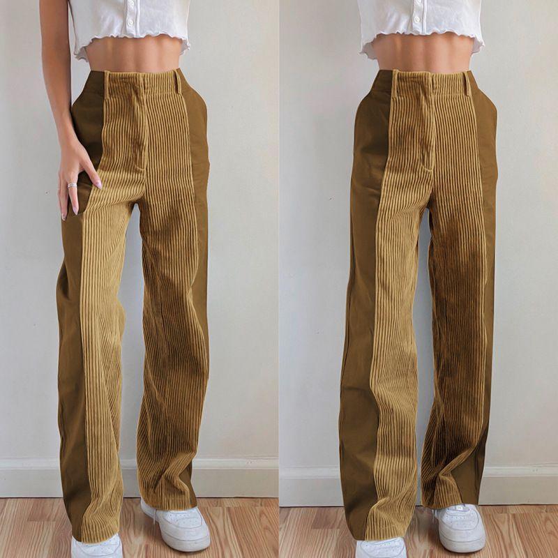 Corduroy Wide Leg Pants Product Image