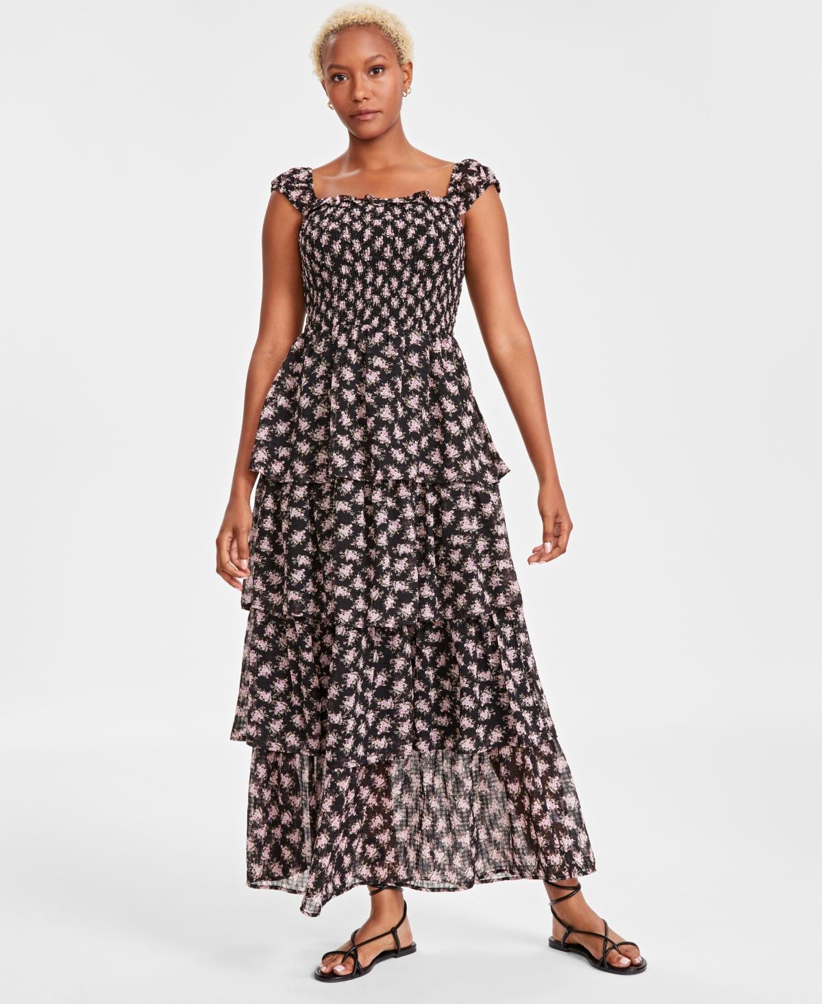 And Now This Womens Smocked Tiered Maxi Dress, Created for Macys Product Image