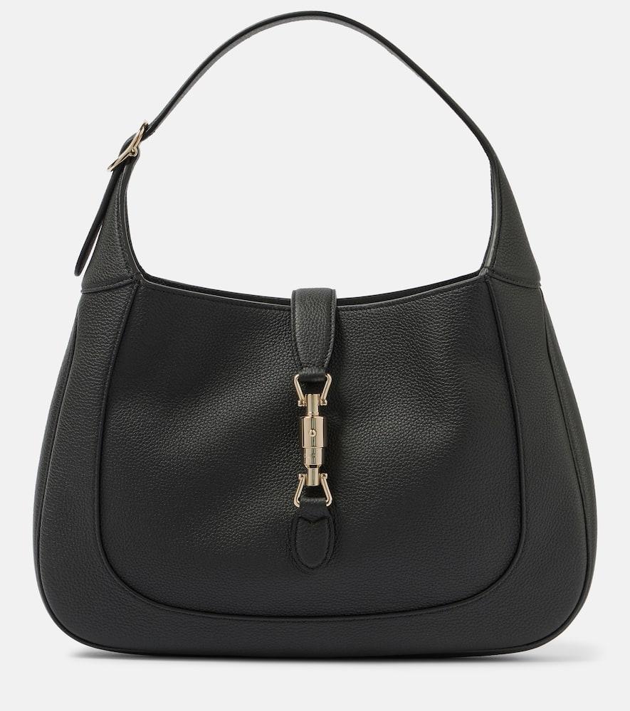 GUCCI Jackie Medium Leather Shoulder Bag In Black Product Image