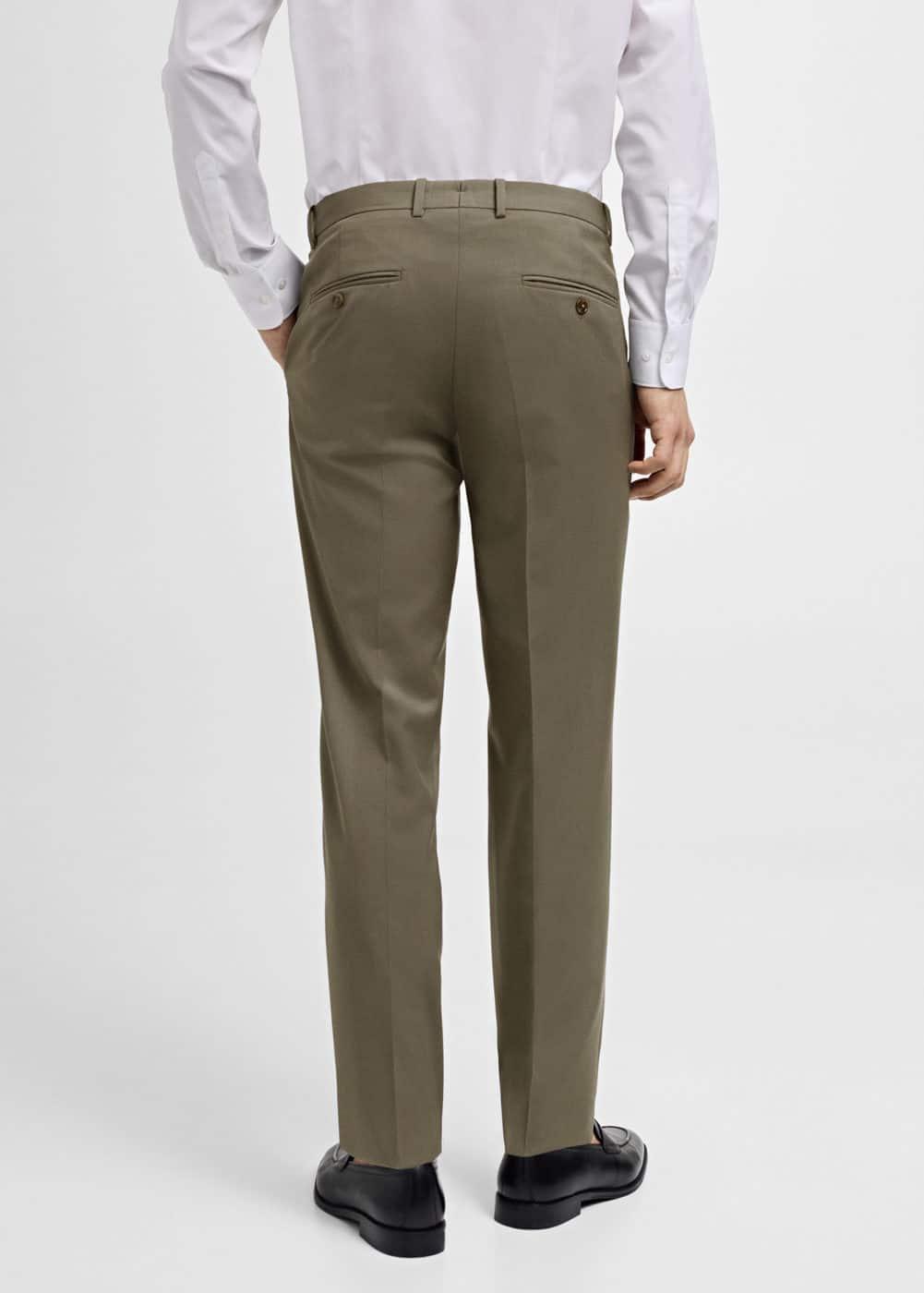 MANGO MAN - 100% virgin wool slim-fit suit pants pastel greenMen Product Image