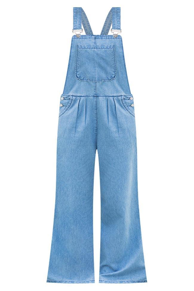 One More Minute Wide Leg Overalls FINAL SALE Product Image