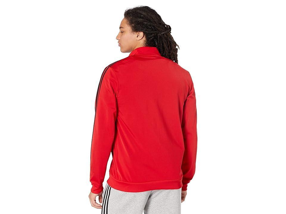 adidas Essentials 3-Stripes Tricot Track Jacket (Scarlet Men's Coat Product Image