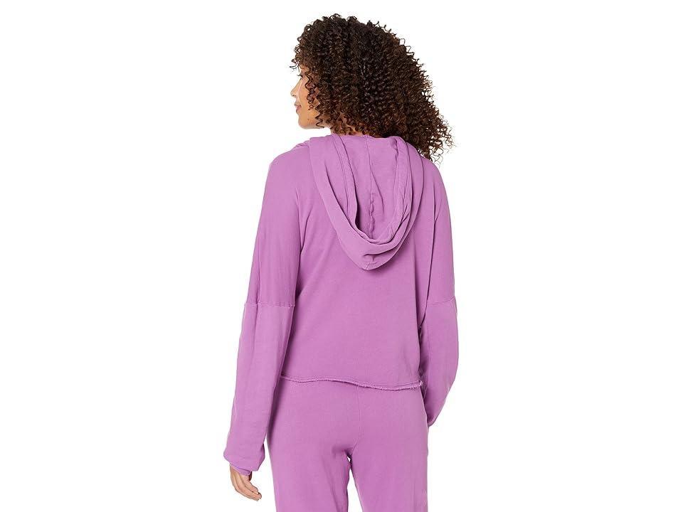 Michael Lauren Gorman Hoodie w/ Rainbow Drawstring (Amethyst) Women's Clothing Product Image