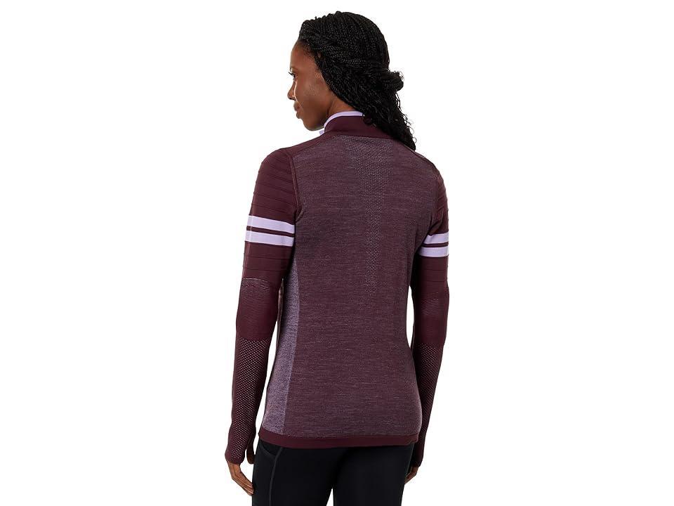 Smartwool Intraknit Merino Tech 1/4 Zip (Eggplant) Women's Clothing Product Image