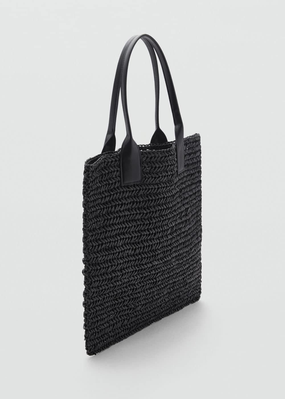 Mango Womens Natural Fiber Shopper Bag Product Image