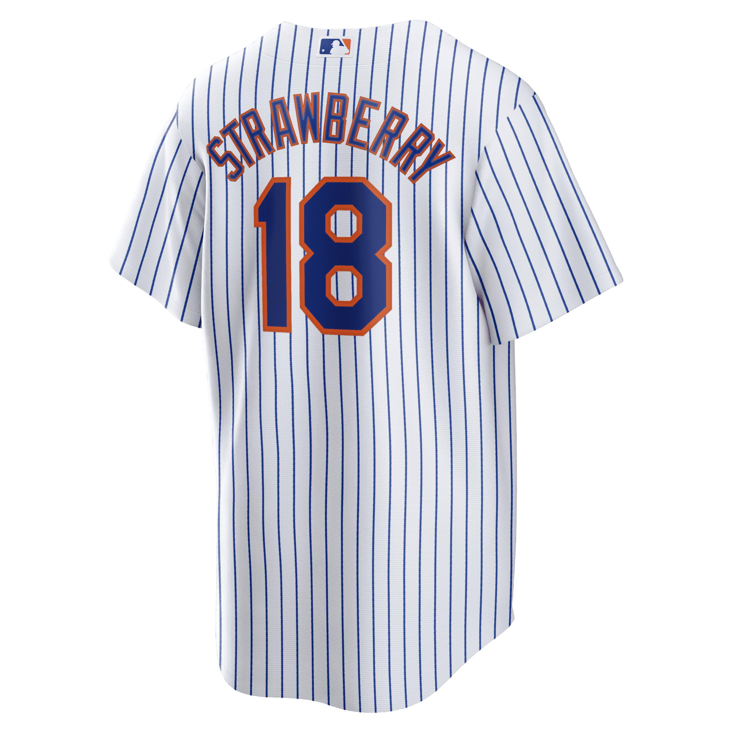 Darryl Strawberry New York Mets Nike Mens MLB Replica Jersey Product Image