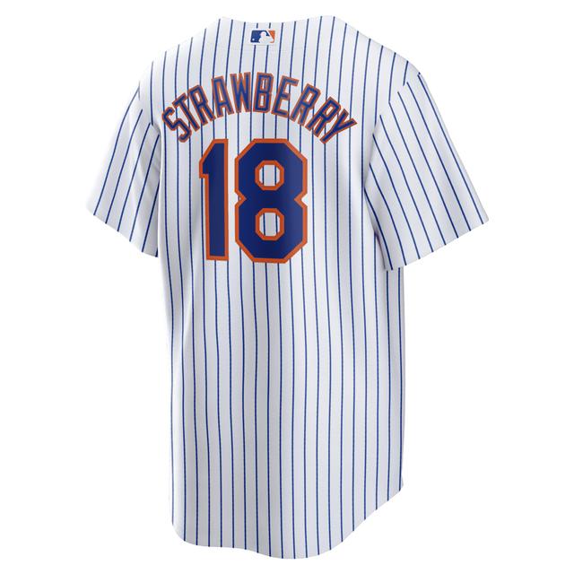 Mens Nike Darryl Strawberry New York Mets Home Replica Player Jersey Product Image