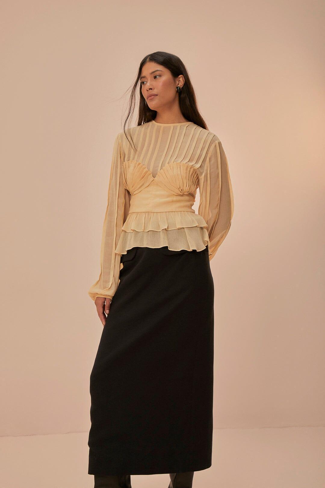 Black Midi Skirt Product Image