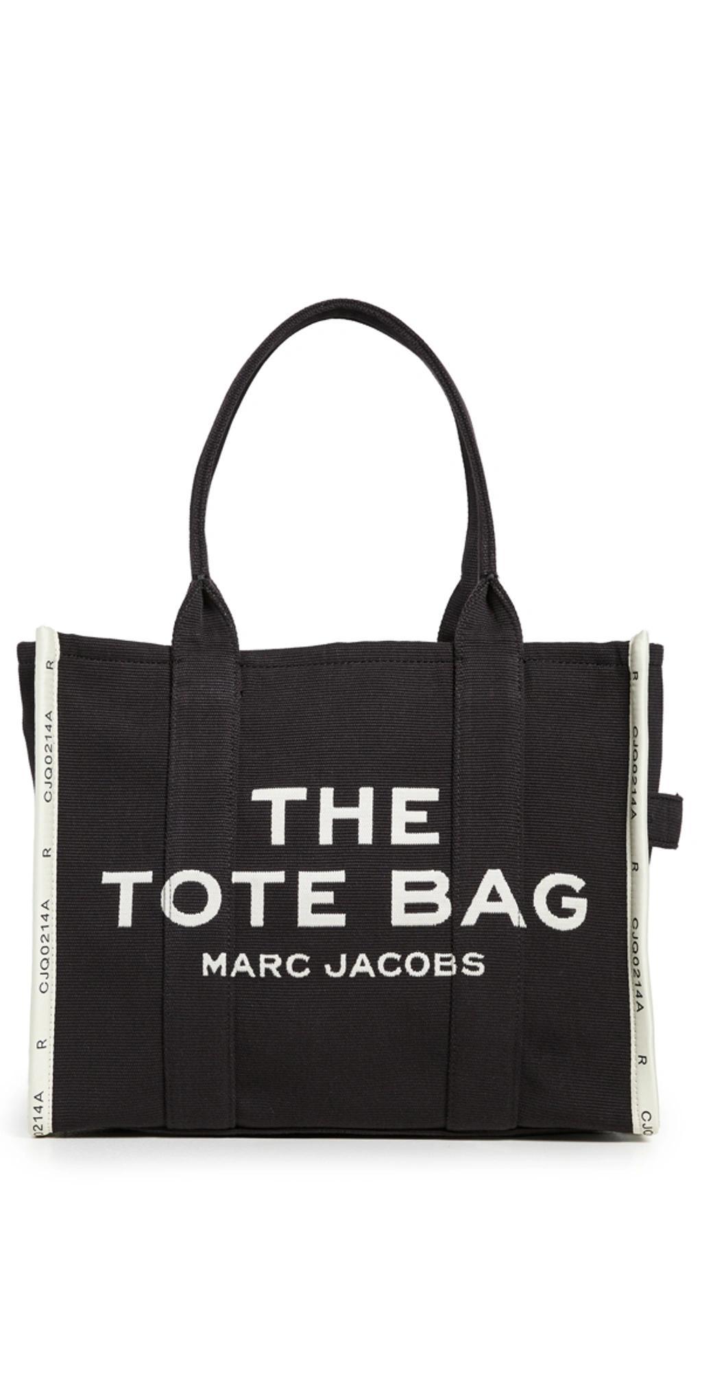 The Jacquard Large Tote Bag In Black Product Image