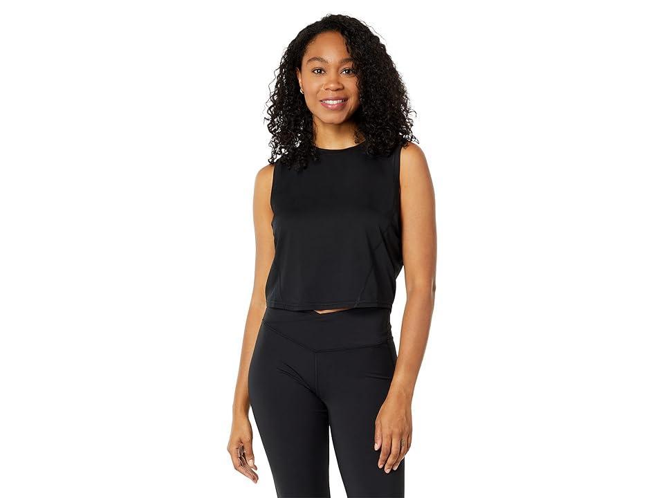 THRIVE SOCIETE Open Back Crop Tank Women's Clothing Product Image