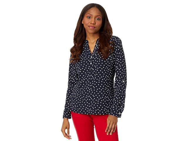 Tommy Hilfiger Womens Polka-Dot Popover Tunic Product Image