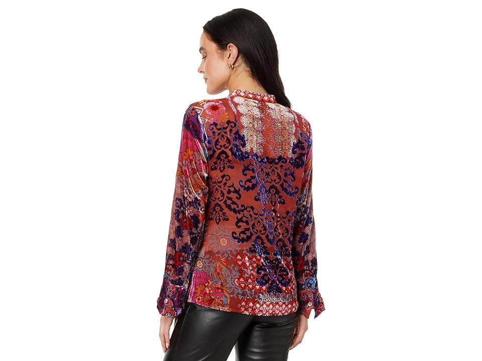 Johnny Was Syriah Burnout Enta Blouse Women's Clothing Product Image