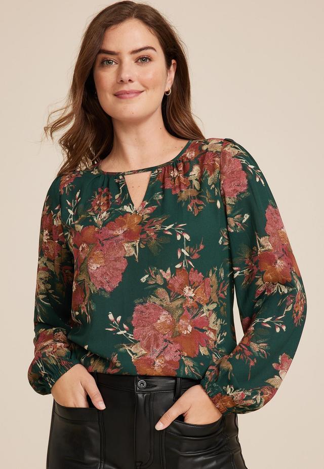 Leighton Floral Long Sleeve Blouse Product Image