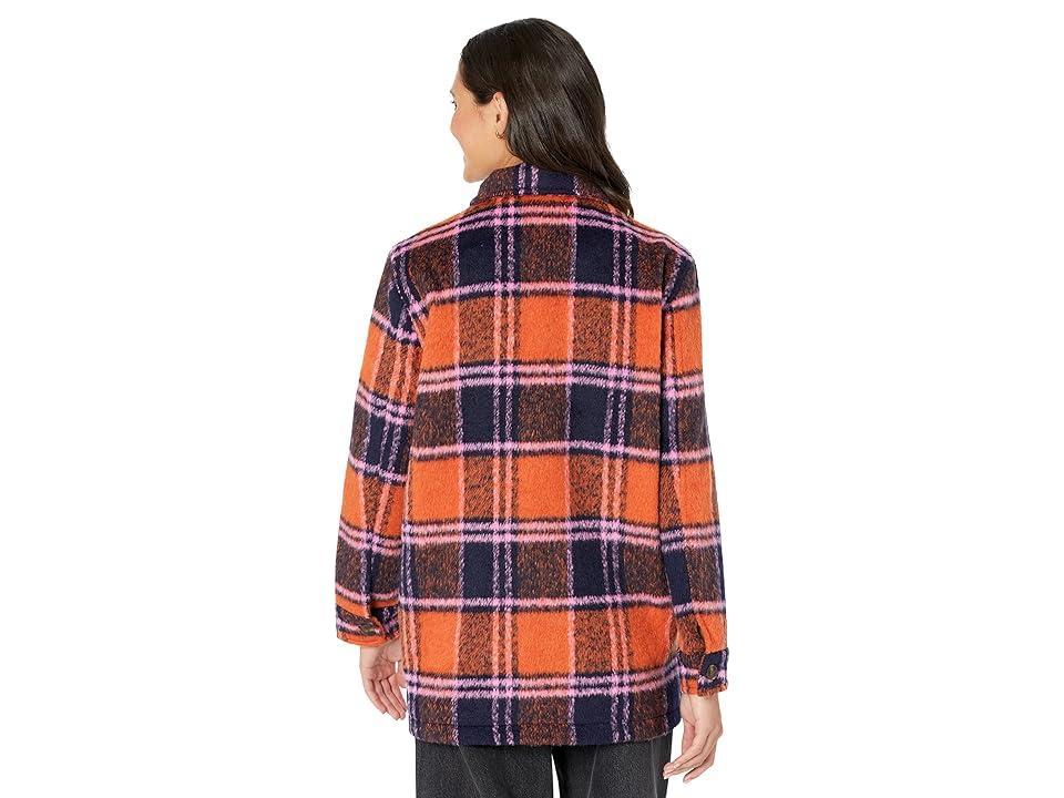 Blank NYC Plaid Shirt Jacket in Electric Love (Electric Love) Women's Clothing Product Image