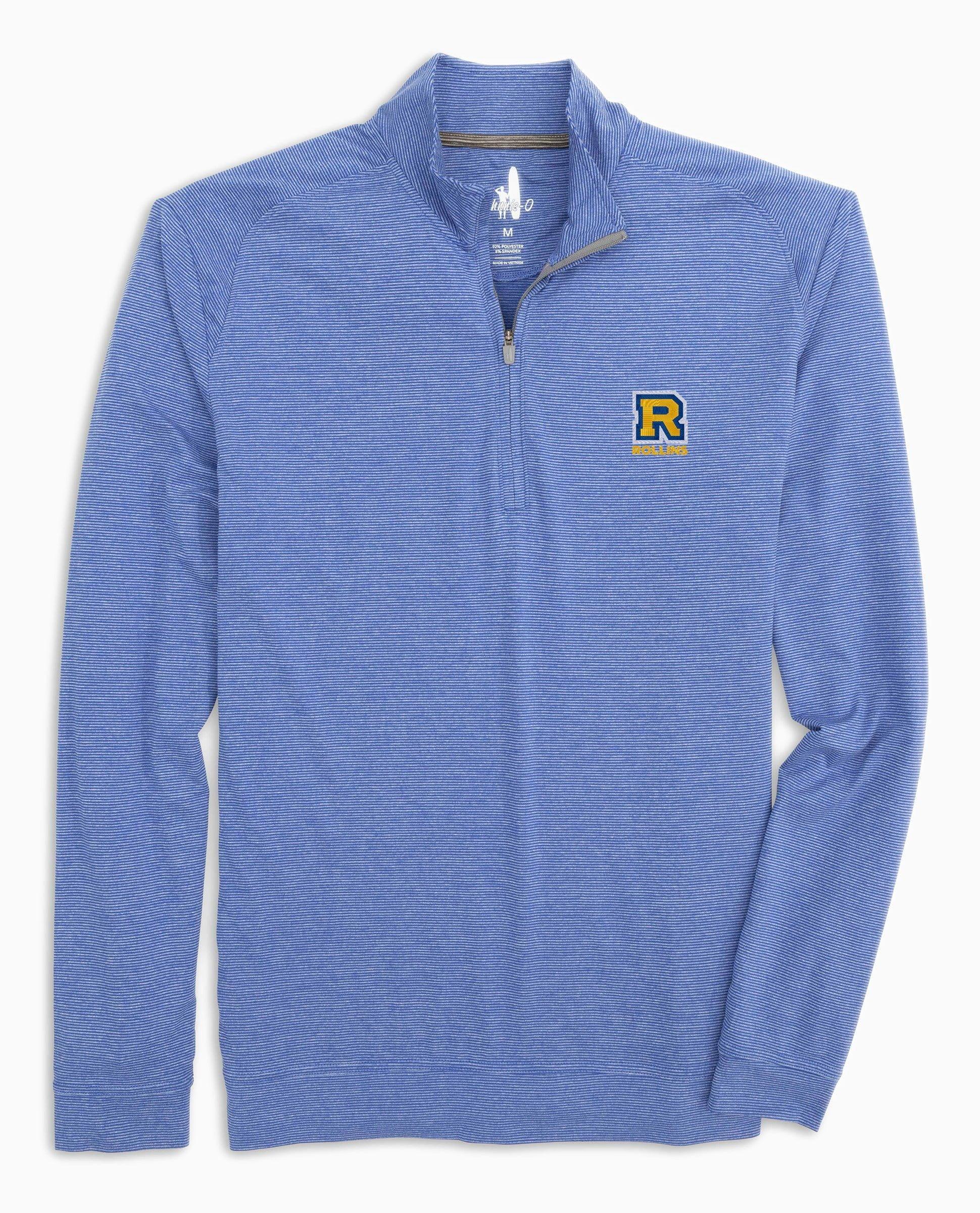 Delaware Vaughn Striped Performance 1/4 Zip Product Image