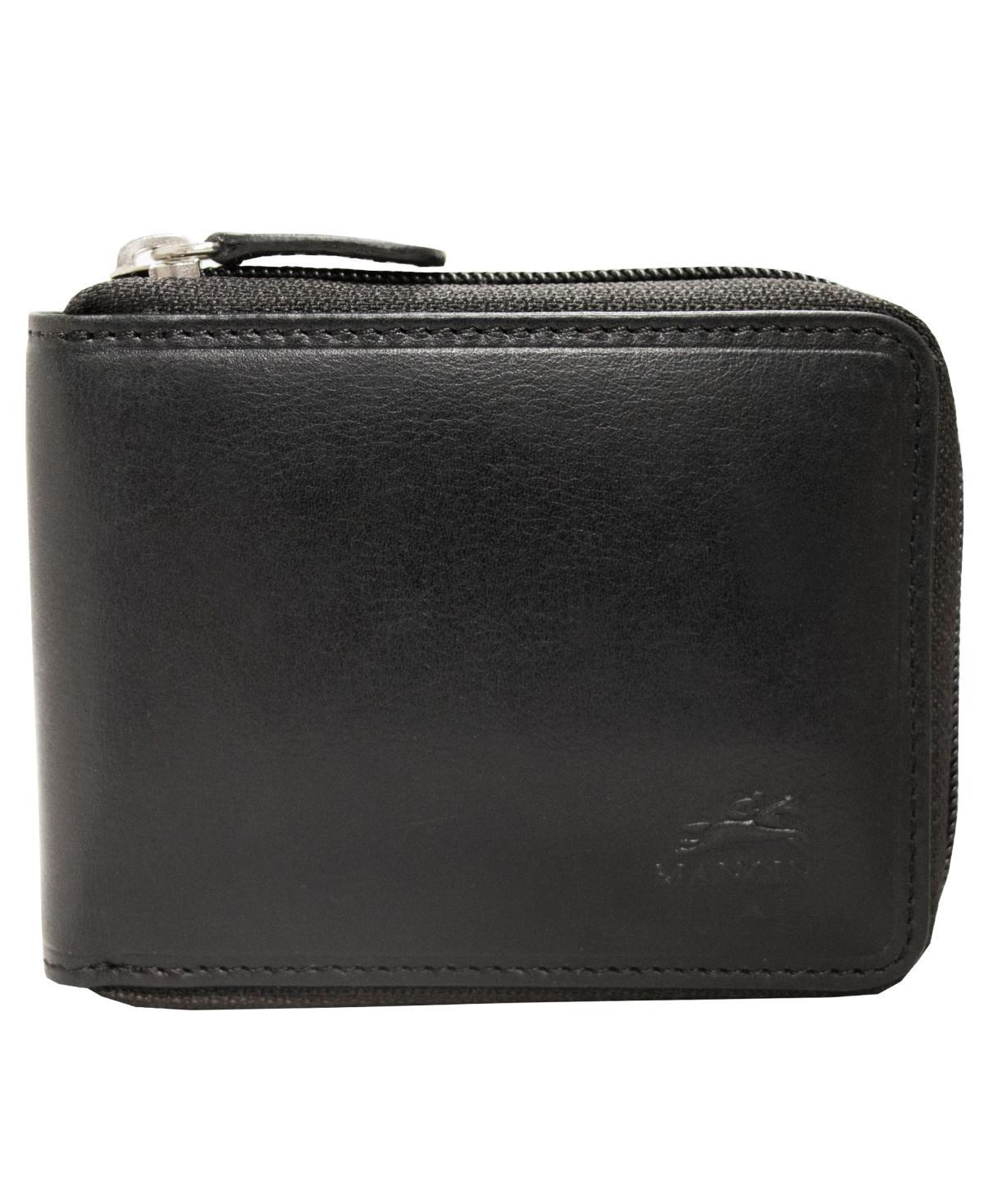 Mens Mancini Boulder Collection Rfid Secure Zippered Wallet with Removable Passcase Product Image