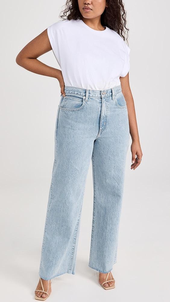 SLVRLAKE Grace High Rise Wide Leg Jeans | Shopbop Product Image