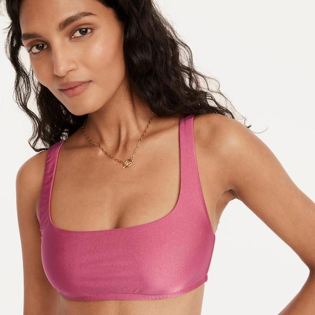 Shiny squareneck bikini top Product Image