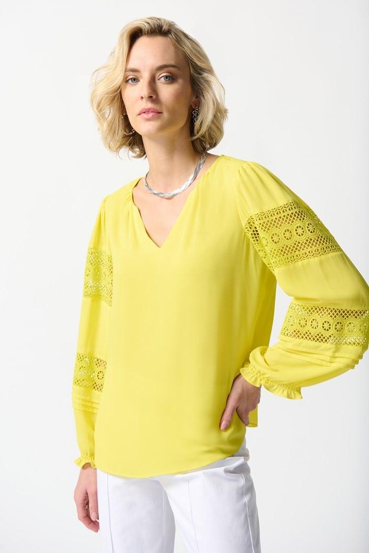 Georgette Puff Sleeve Top Product Image