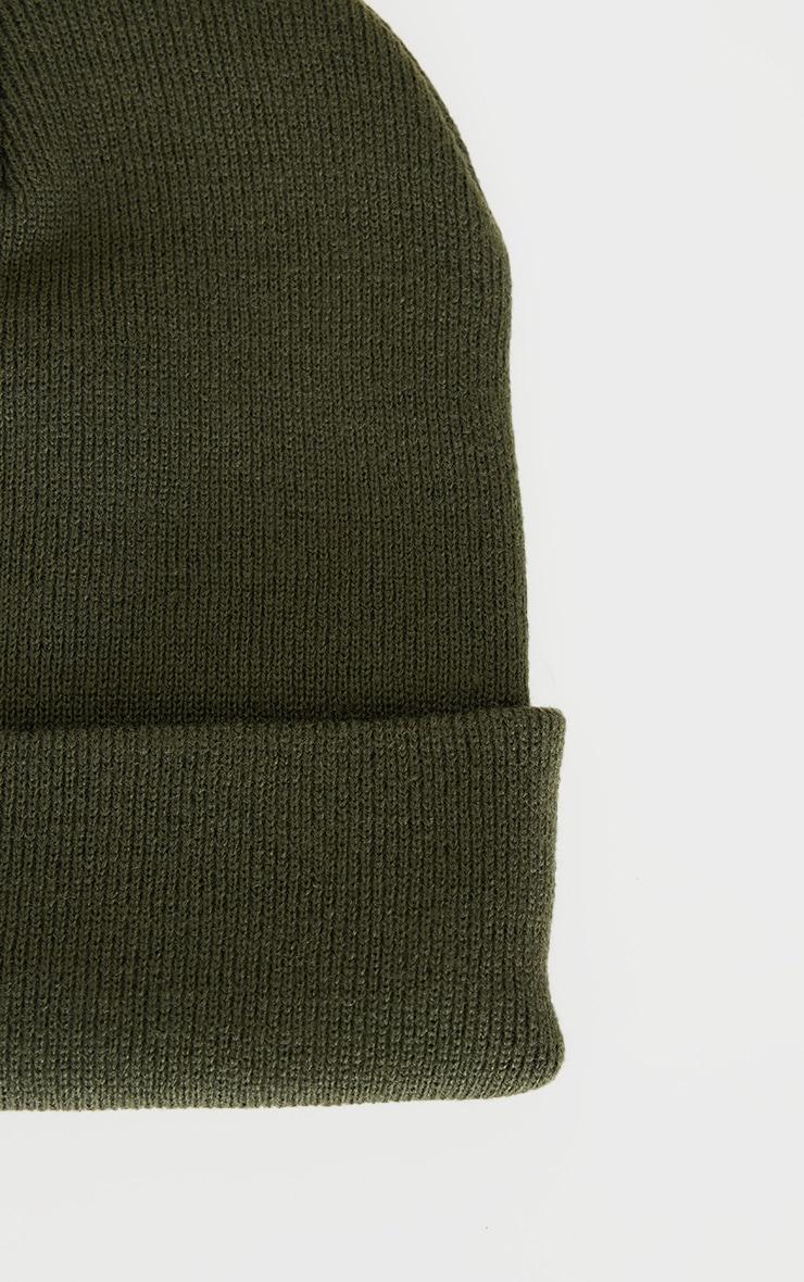 Olive Basic Beanie Product Image