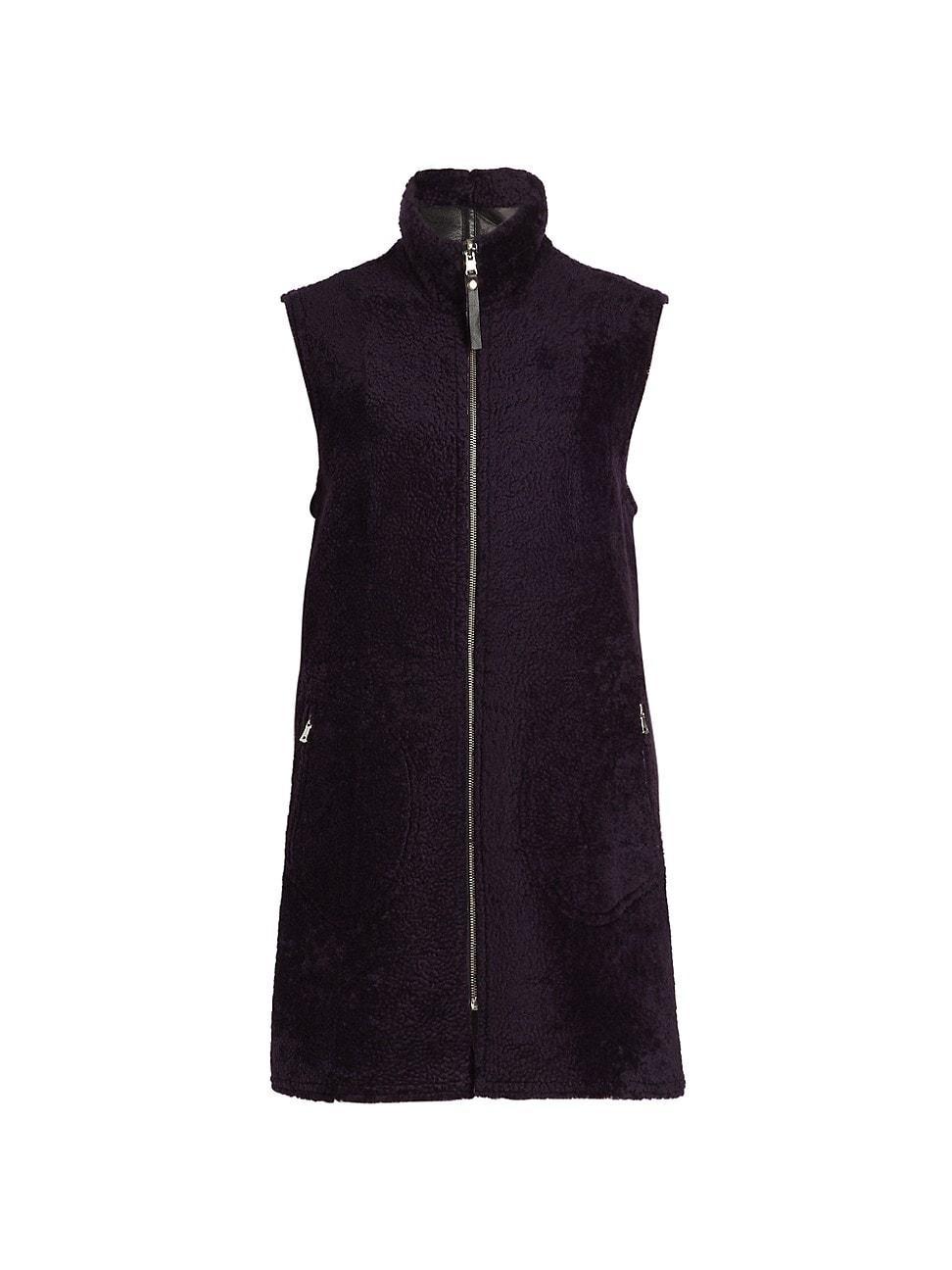 Womens Maximilian Reversible Shearling Lamb Vest Product Image