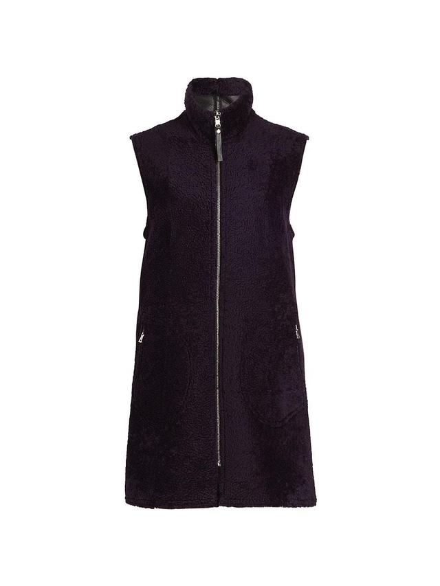 Womens Maximilian Reversible Shearling Lamb Vest Product Image