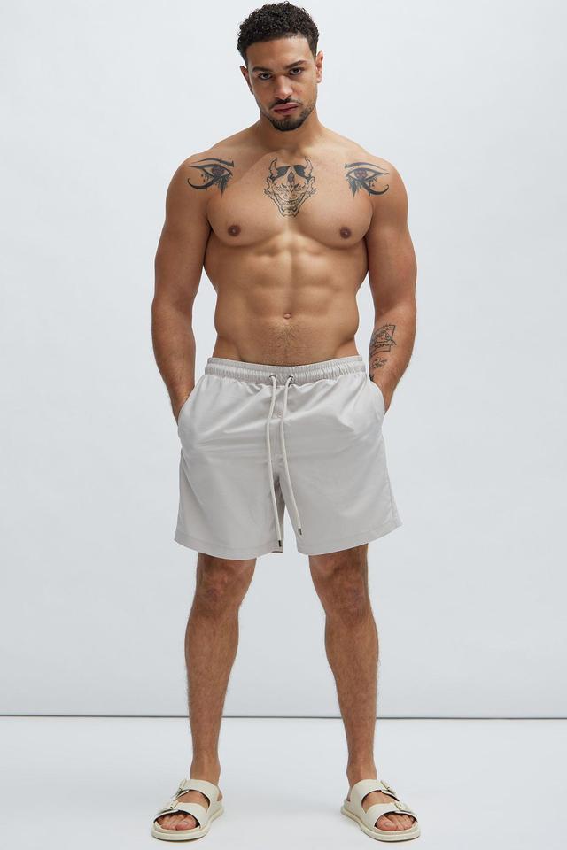 Montez Stretch Swim Trunk Classic - Stone Product Image