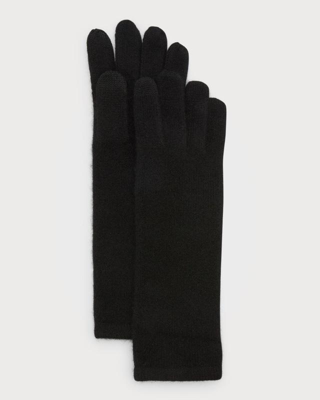 Mid-Length Cashmere Jersey Knit Gloves Product Image