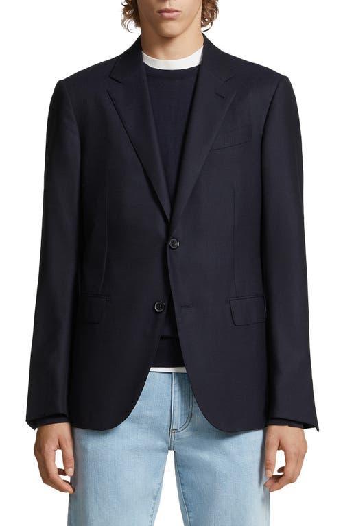 ZEGNA Trofeo Comfort 10-Pocket Wool Blend Blazer Product Image