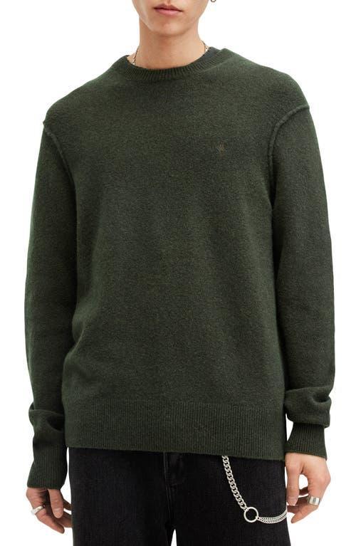 ALLSAINTS Statten Crewneck Sweater In Grange Green Product Image