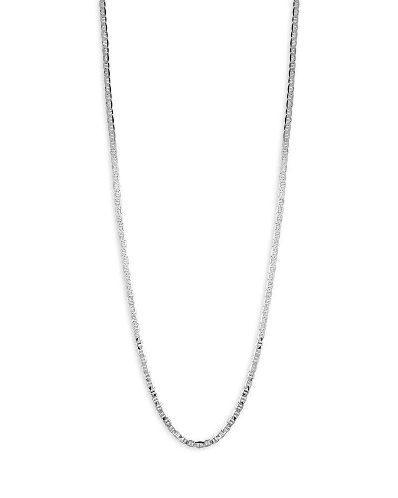 Milanesi And Co Sterling Silver 3mm Mariner Link Chain Necklace, 24 Product Image