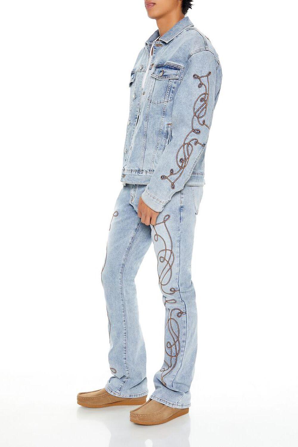 Embroidered Flare Jeans | Forever 21 Product Image