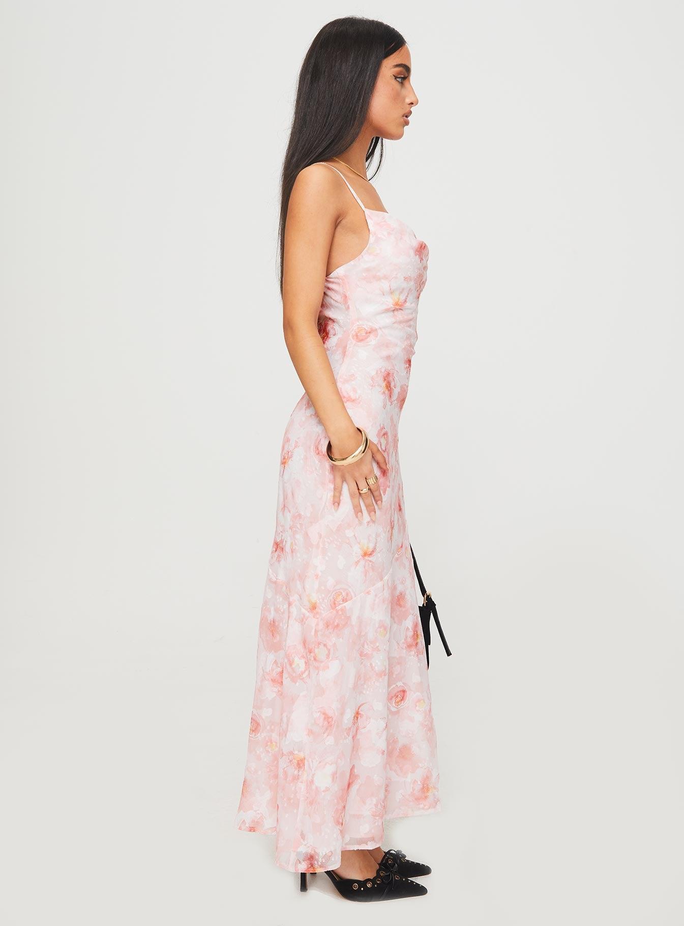 Mafalde Maxi Dress Pink Product Image