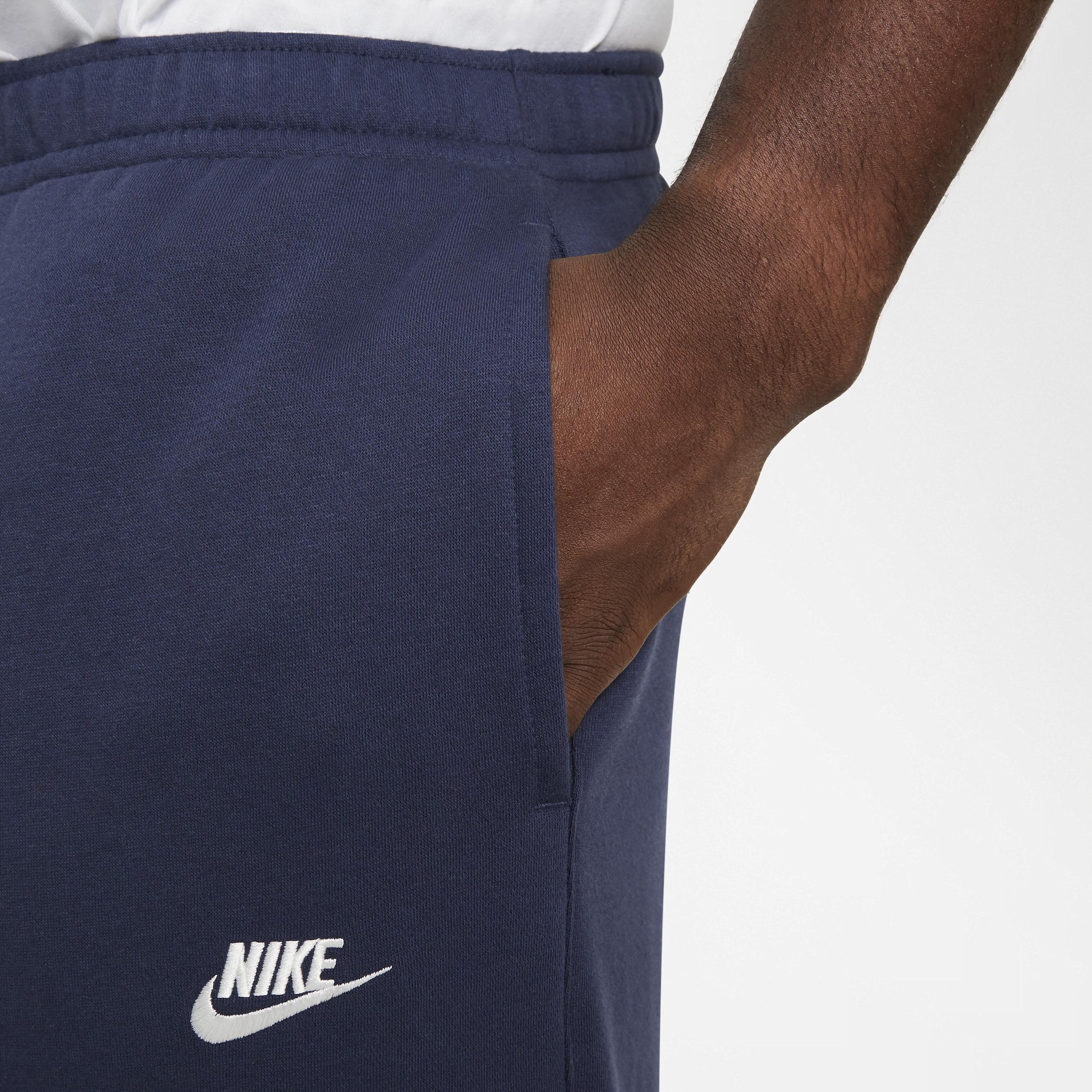 Nike Mens Nike Open Hem Club Pants - Mens White/Midnight Navy Product Image