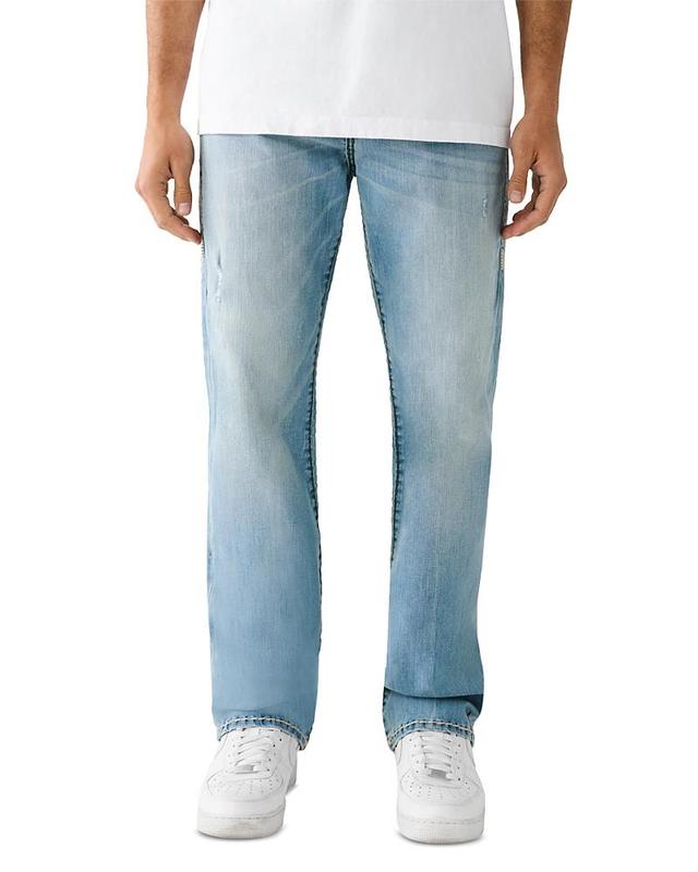 True Religion Ricky Super T Straight Fit Jeans in Brussels Blue Product Image