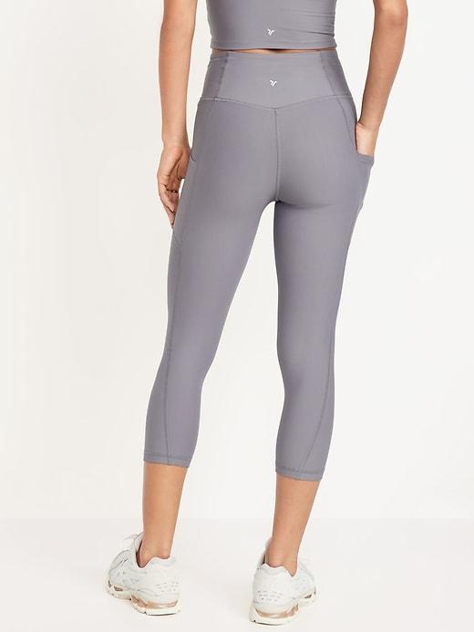 High-Waisted PowerSoft Crop Leggings Product Image