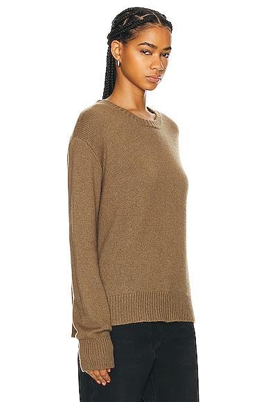 The Row Fiji Top in OAK BROWN - Brown. Size L (also in S, XS). Product Image