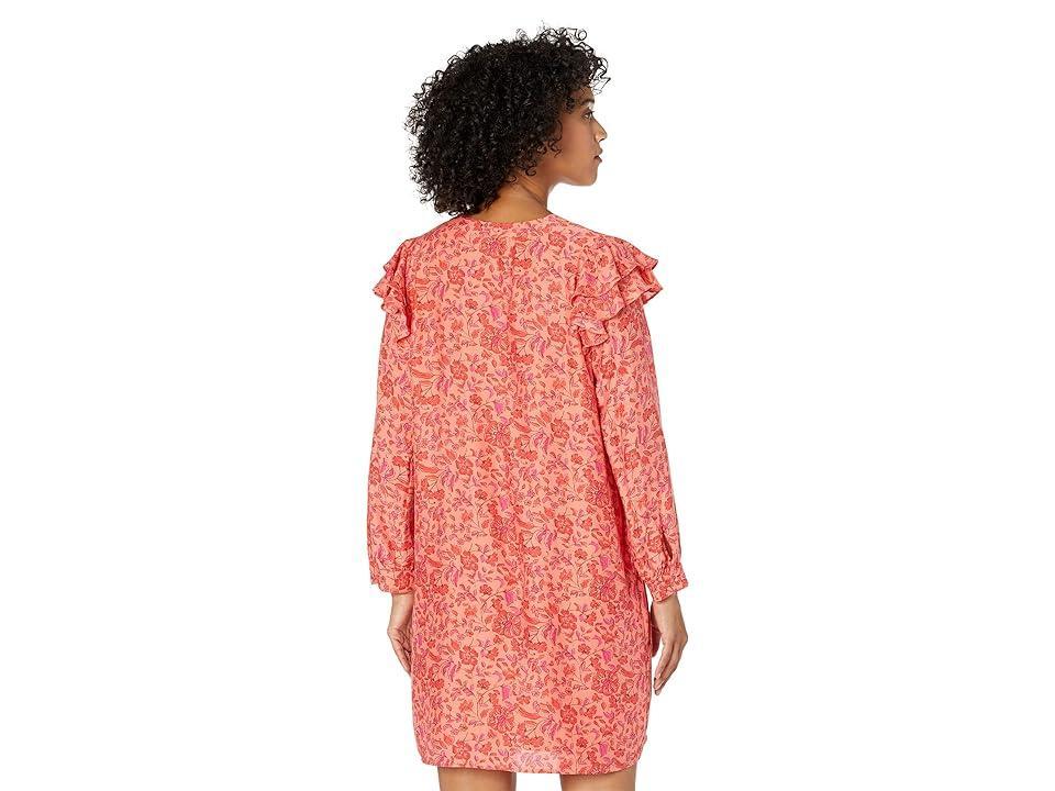 Vineyard Vines Helenium Floral Vineyard Tunic (Papaya Floral) Women's Clothing Product Image