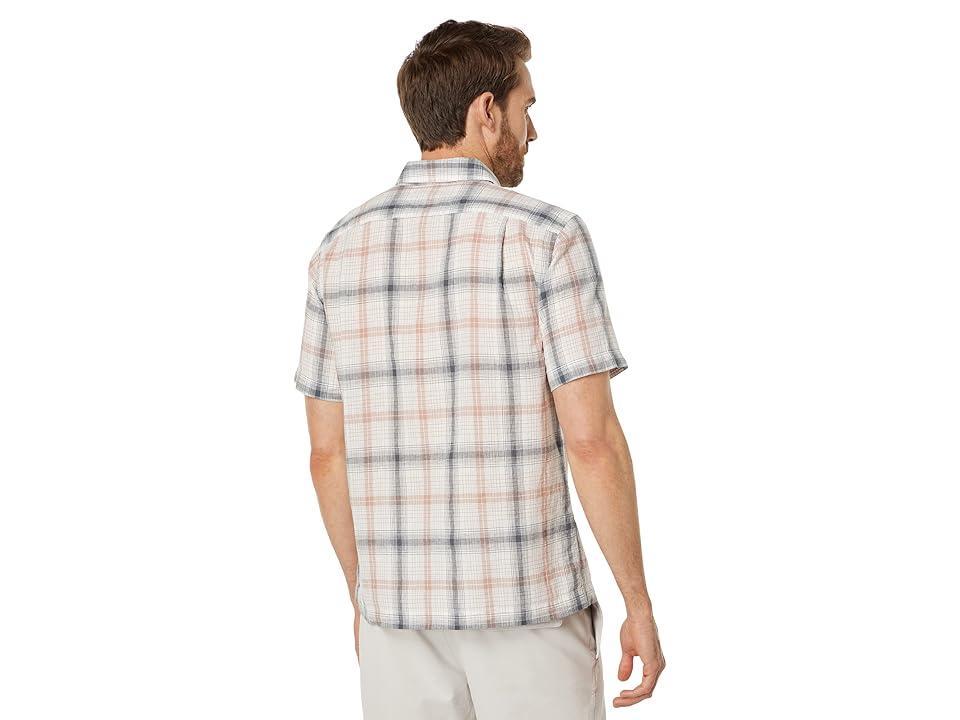 Vince Topanga Plaid Short Sleeve (OffHimalayan) Men's Clothing Product Image