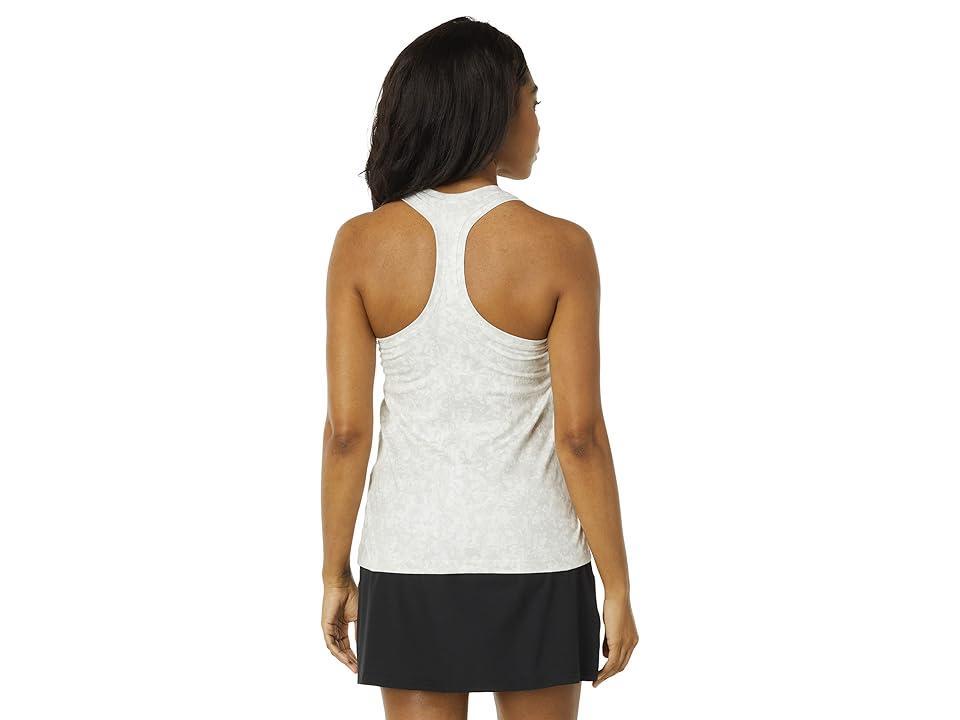 Jockey Active Airbrush Tank (Mineral Print White) Women's Clothing Product Image