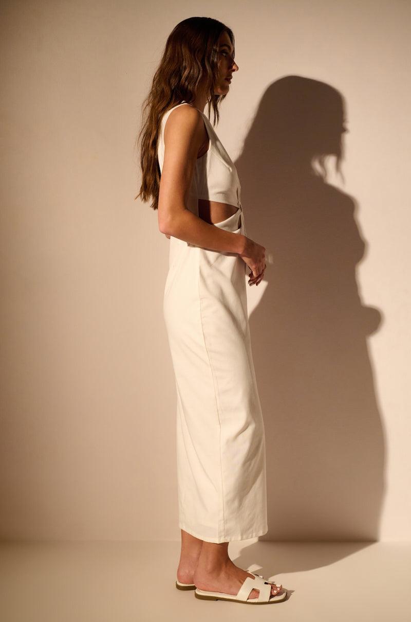 SOFIA LINEN MAXI DRESS Product Image