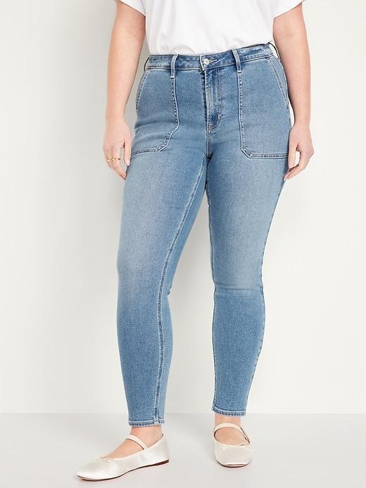 High-Waisted Rockstar Super-Skinny Jeans Product Image