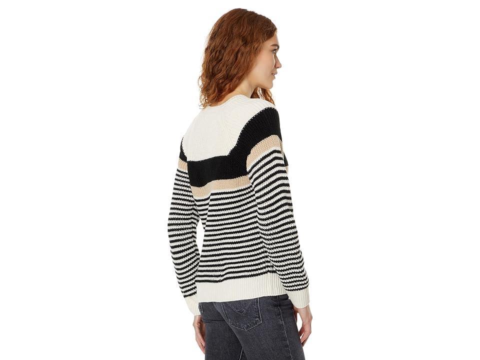 Sanctuary Summit Sweater (White Sand Stripe) Women's Clothing Product Image