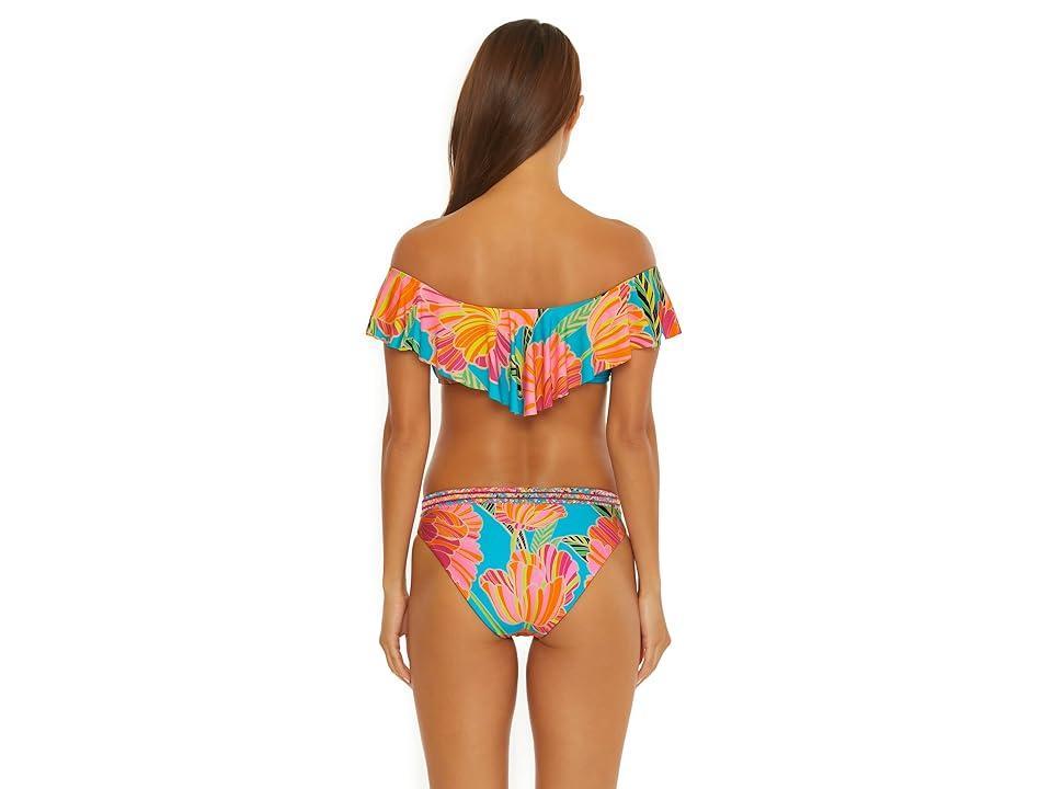 Trina Turk Poppy Ruffle Bandeau Top Women's Swimwear Product Image