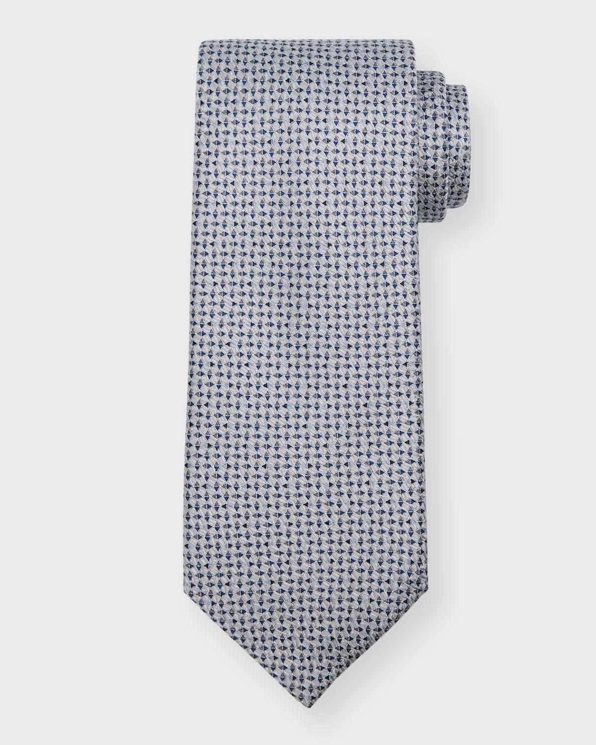 Mens Micro-Circles Silk Tie Product Image